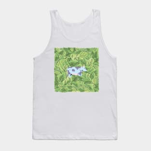 Cattle in Leaves Tank Top